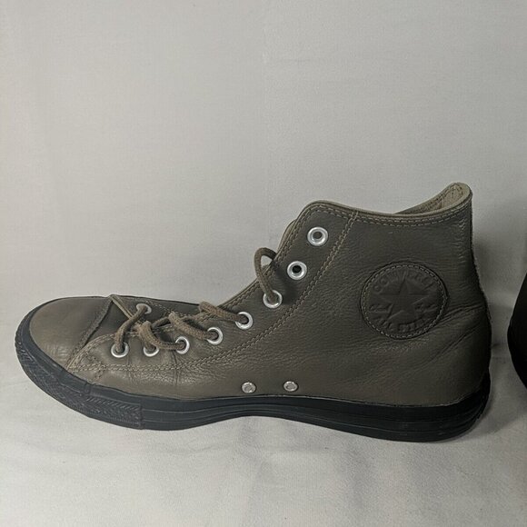 Converse Brown Leather High Top Sneakers Shoes Mens 10.5 10040000C Thinsulate - Picture 6 of 14